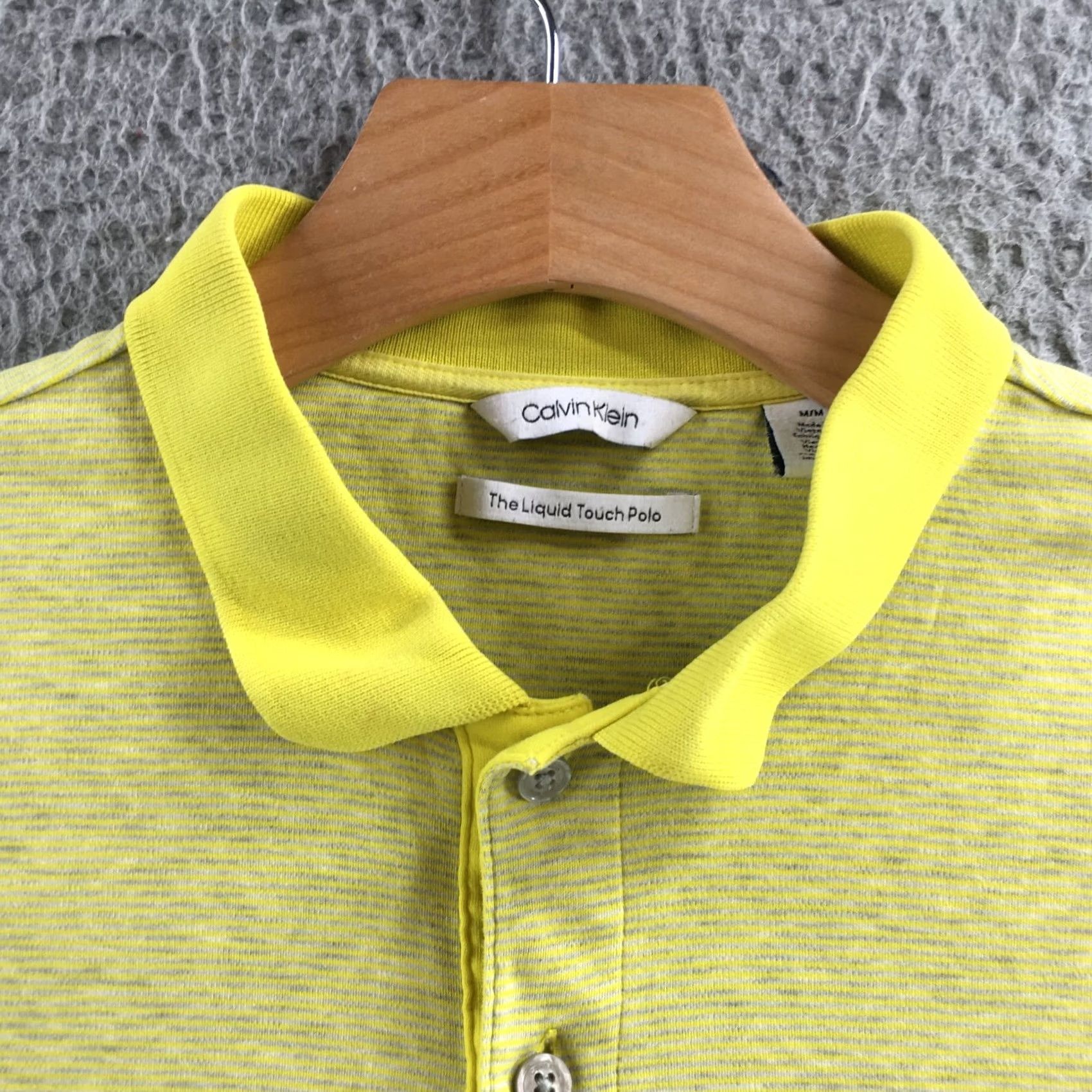 Calvin Klein Calvin Klein Polo Shirt Mens M Yellow Cotton Short Sleeve Casual Shirt Size US M / EU 48-50 / 2 - 3 Thumbnail