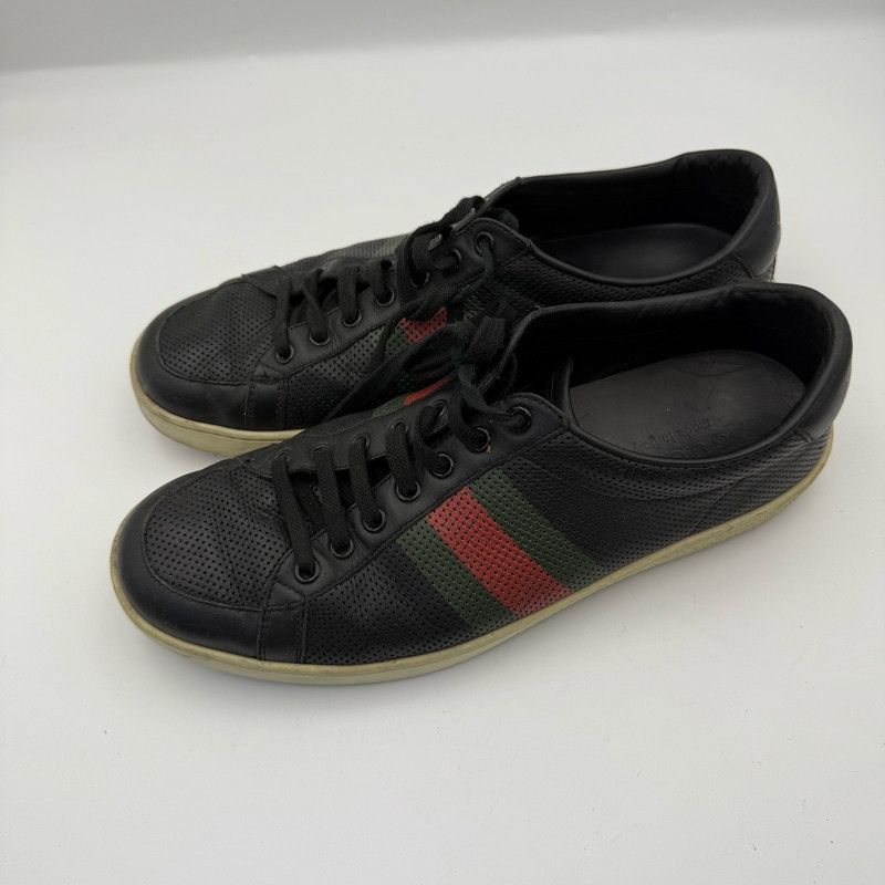 Gucci Gucci Ace Striped Low-Top Sneakers for Men Size US 9 / EU 42 - 1 Thumbnail