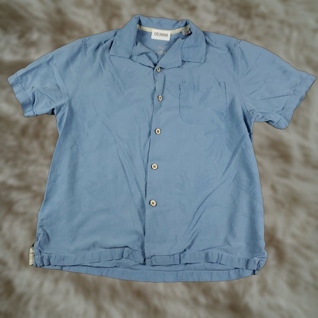 Tommy Bahama Tommy Bahama Button-Up Shirt Mens Medium Blue Hawaiian Short Sleeve Collared Silk Aloha Casual Size US M / EU 48-50 / 2 - 1 Thumbnail