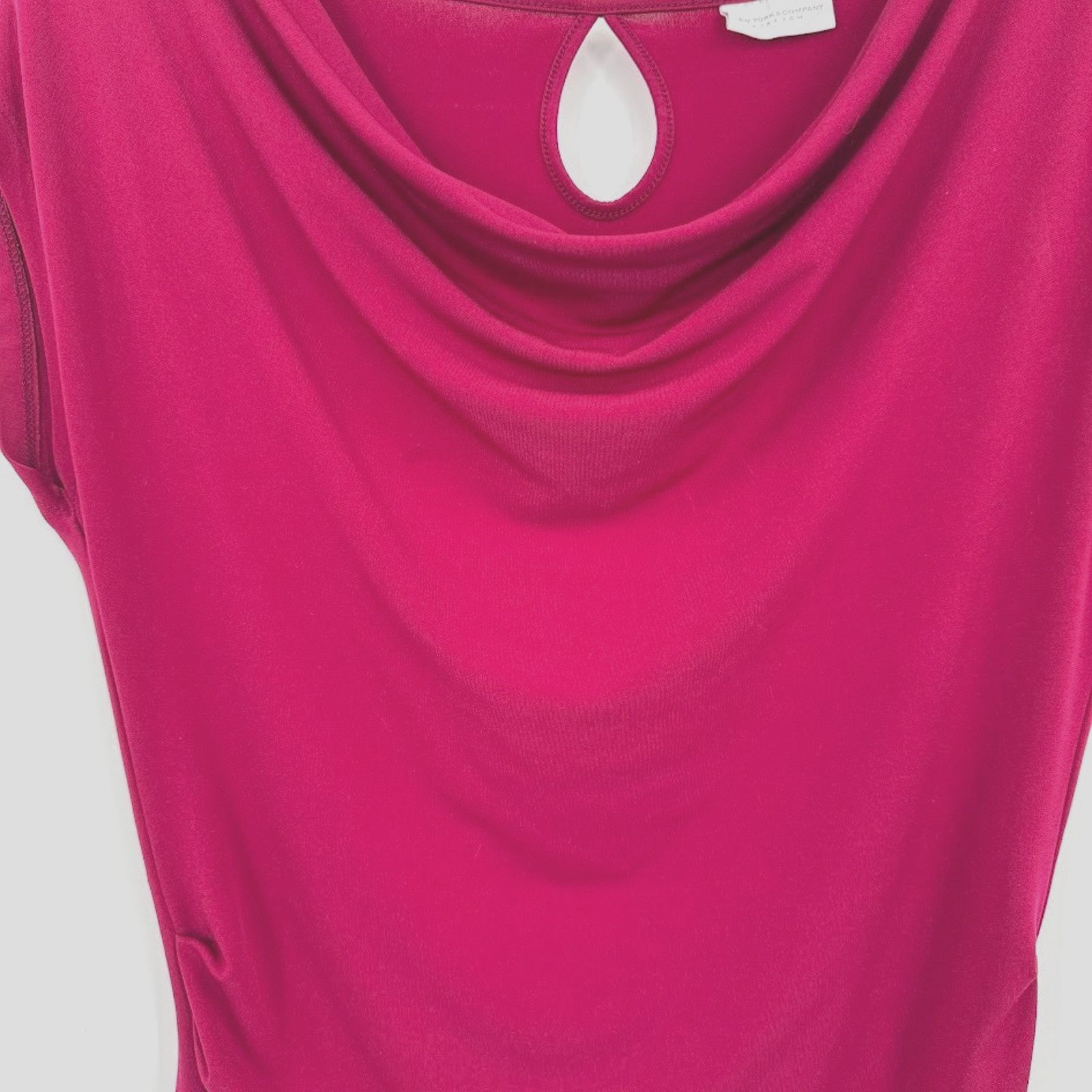 & Other Stories Red draped blouse ruched sides medium Size M / US 6-8 / IT 42-44 - 7 Thumbnail