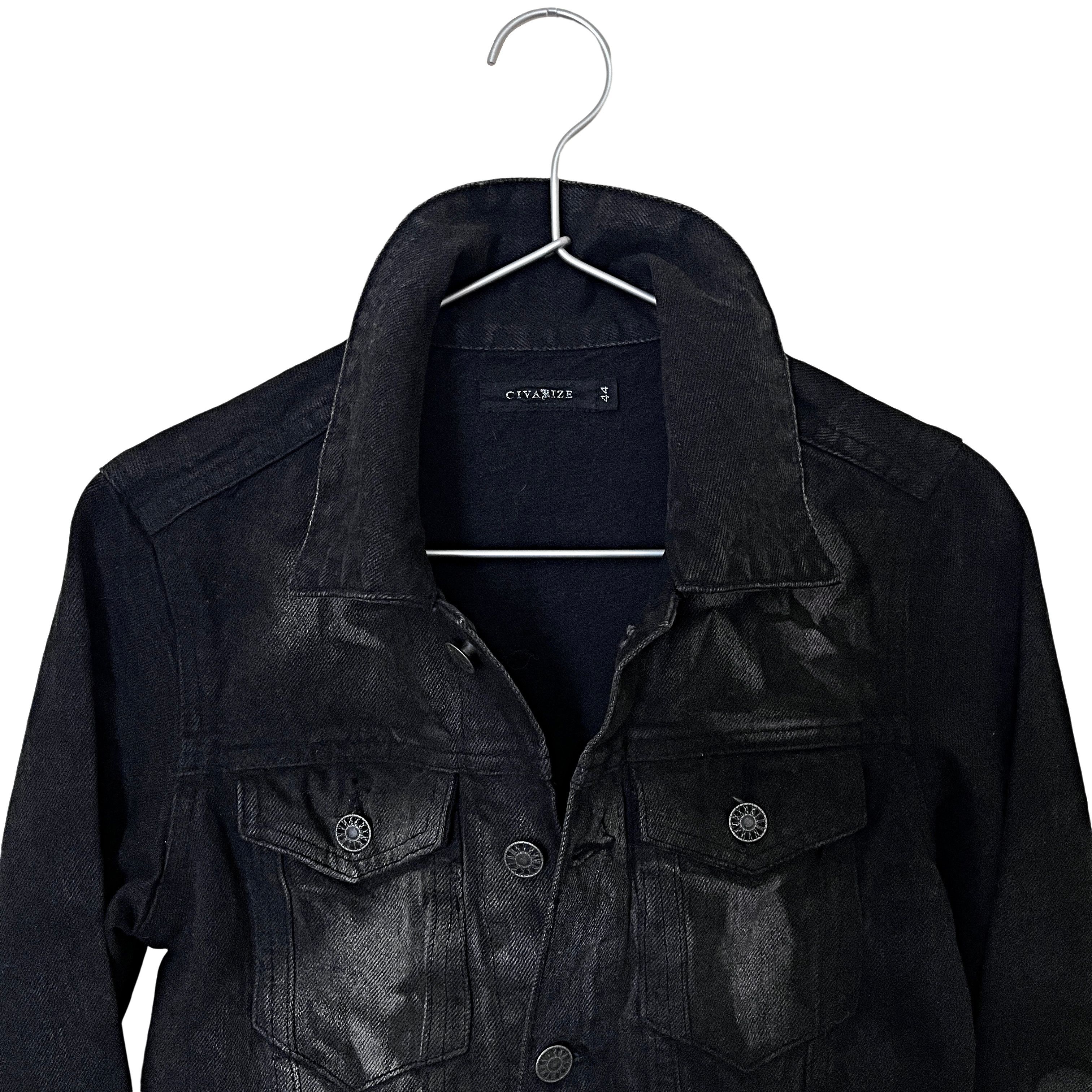 CIVARIZE CIVARIZE coated black denim jacket Size US M / EU 48-50 / 2 - 3 Thumbnail