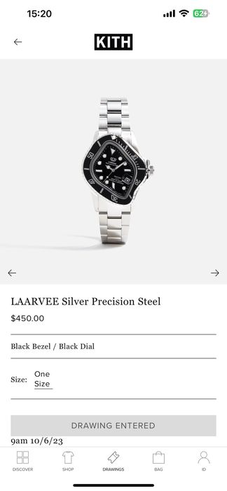 Laarvee Kith x LAARVEE Silver Precision Steel | Grailed