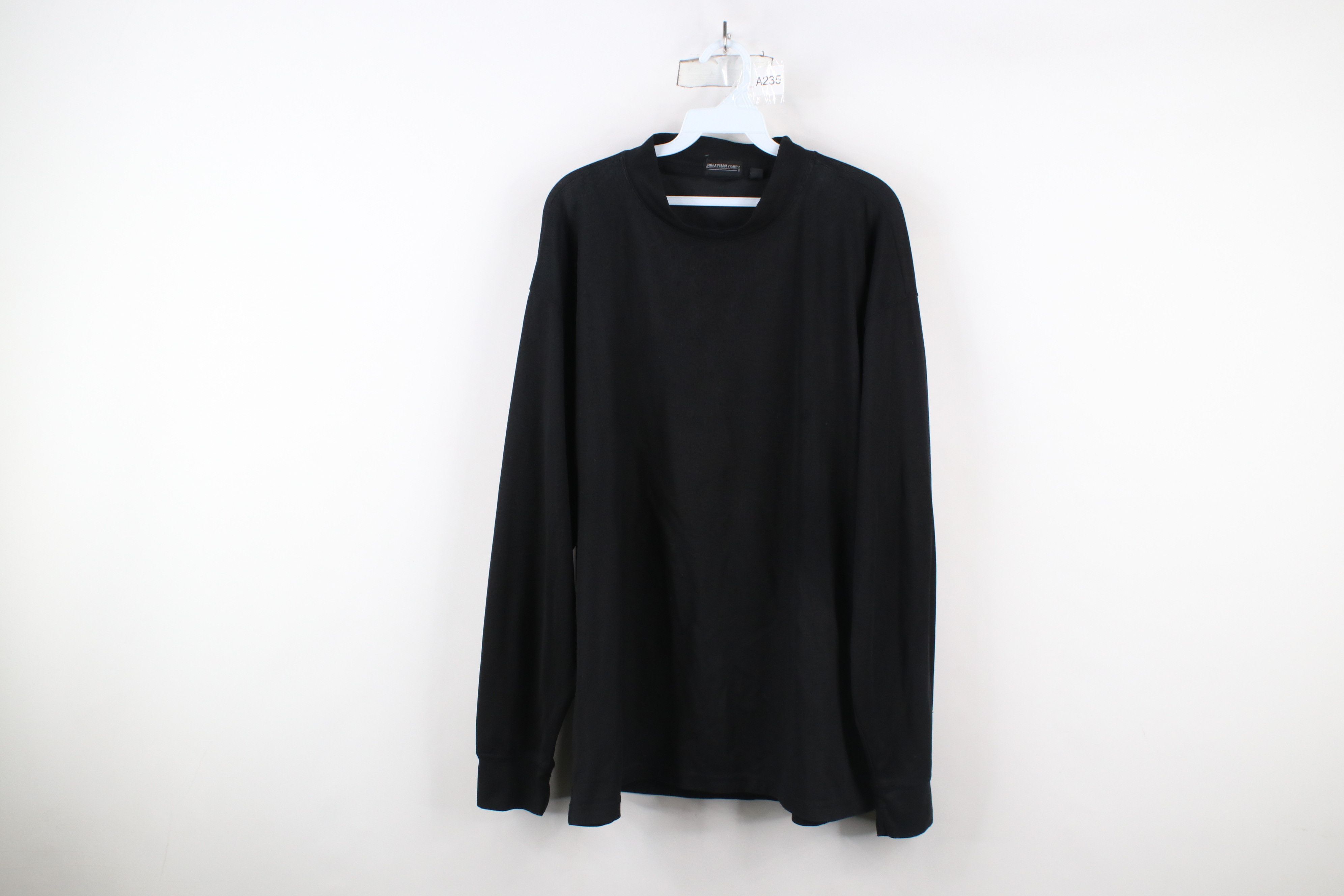 Vintage Vintage 90s Streetwear Blank Thermal Knit Mock Neck T-Shirt Size US XL / EU 56 / 4 - 1 Thumbnail