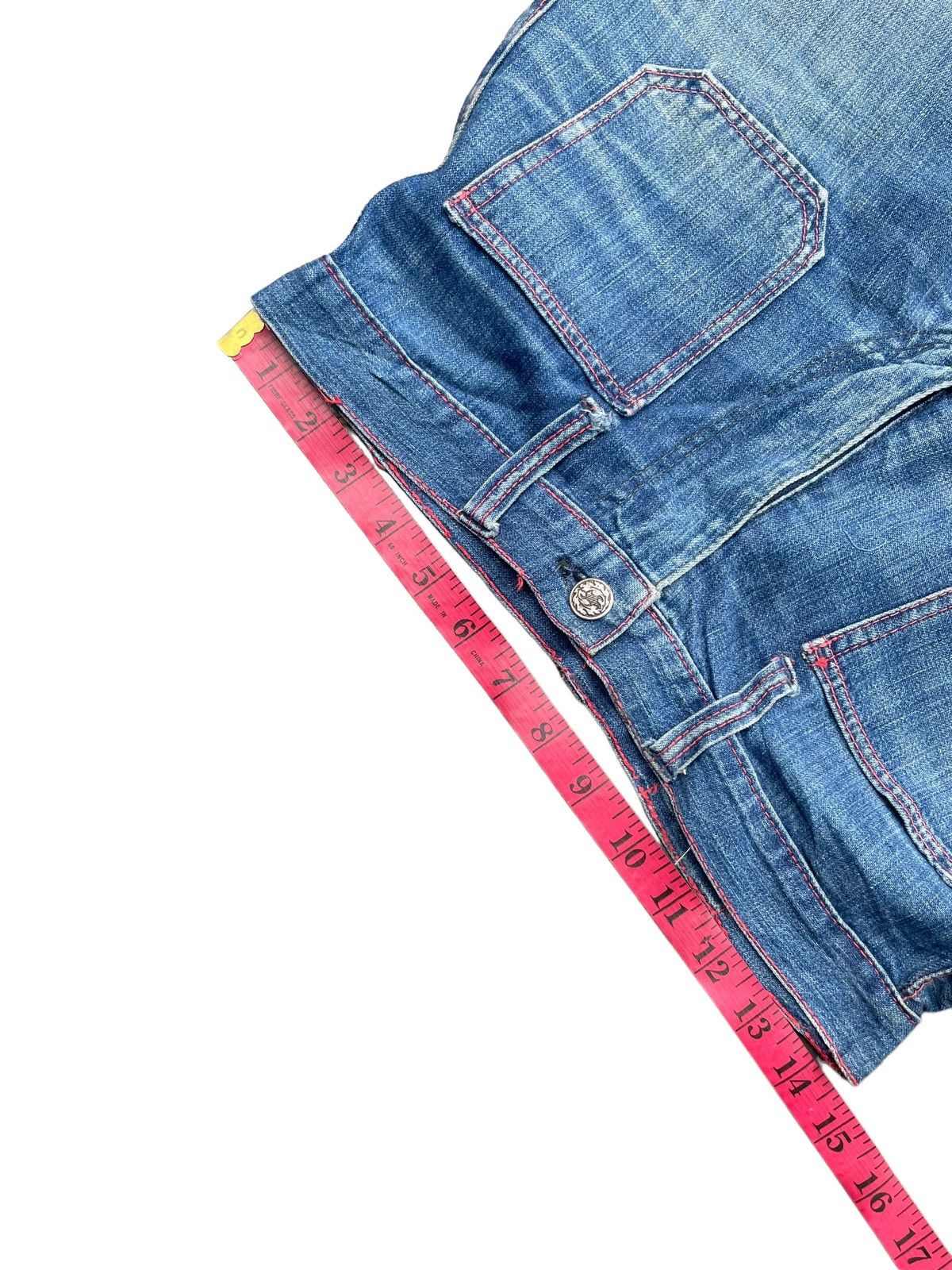 Japanese Brand Vintage Flare Jeans East Faded Denim Size 29" - 13 Thumbnail