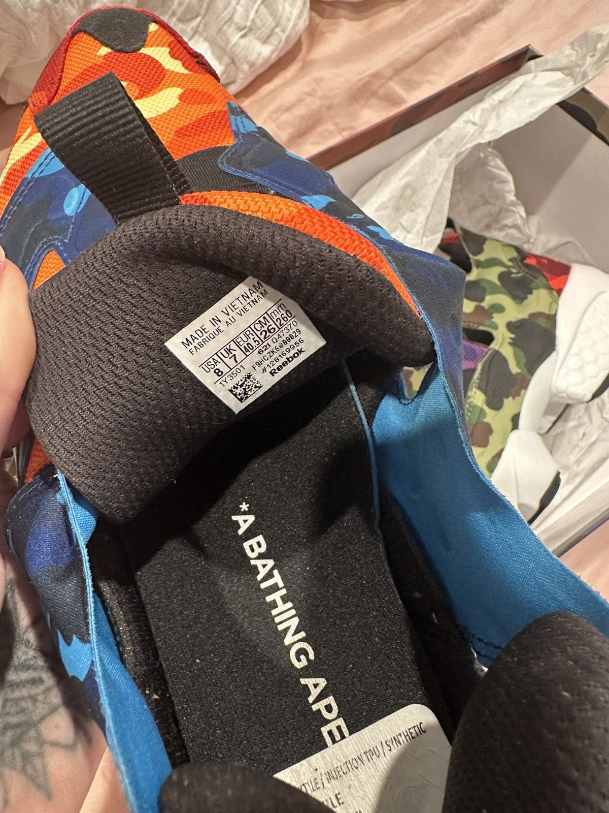 Reebok Bape x Reebok Instapump Fury Size US 8 / EU 41 - 10 Thumbnail