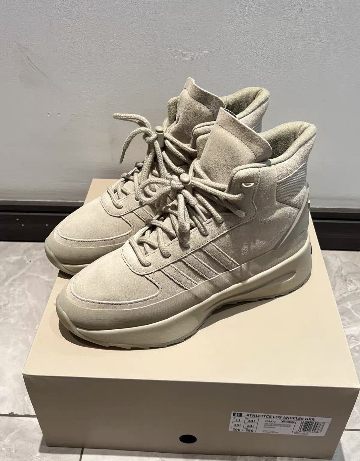 Fear of God Fear of God x Adidas High Tops J42 Size US 11 / EU 44 - 1 Thumbnail