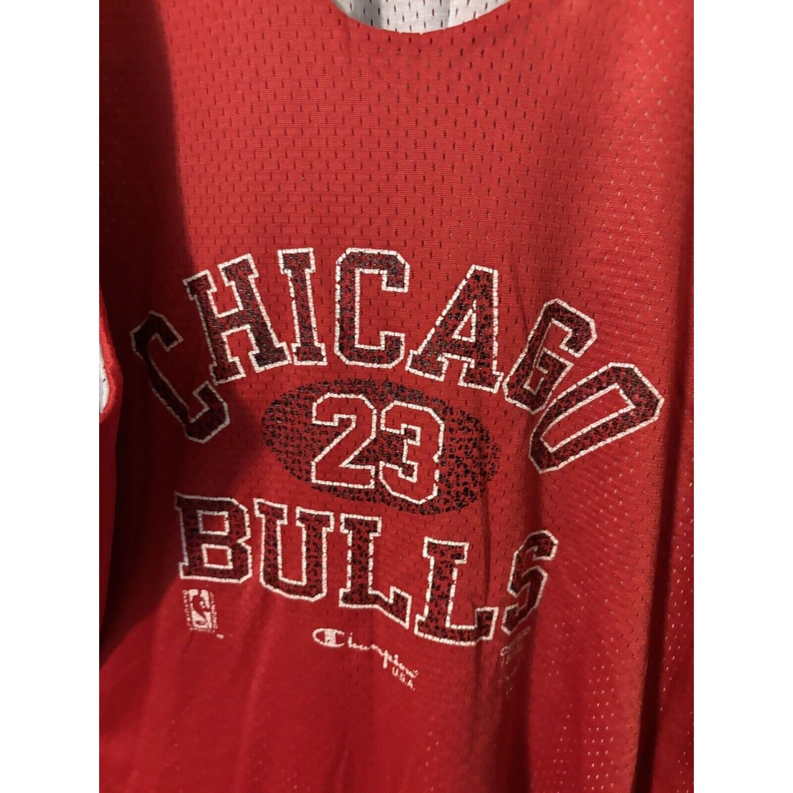 Vintage chicago bulls #23 reversible nba jersey red size XL
