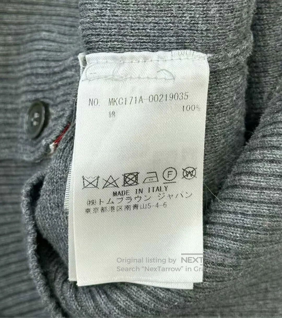 Thom Browne thom browne gray classic knit cardigan. Size US XXS / EU 40 - 4 Thumbnail