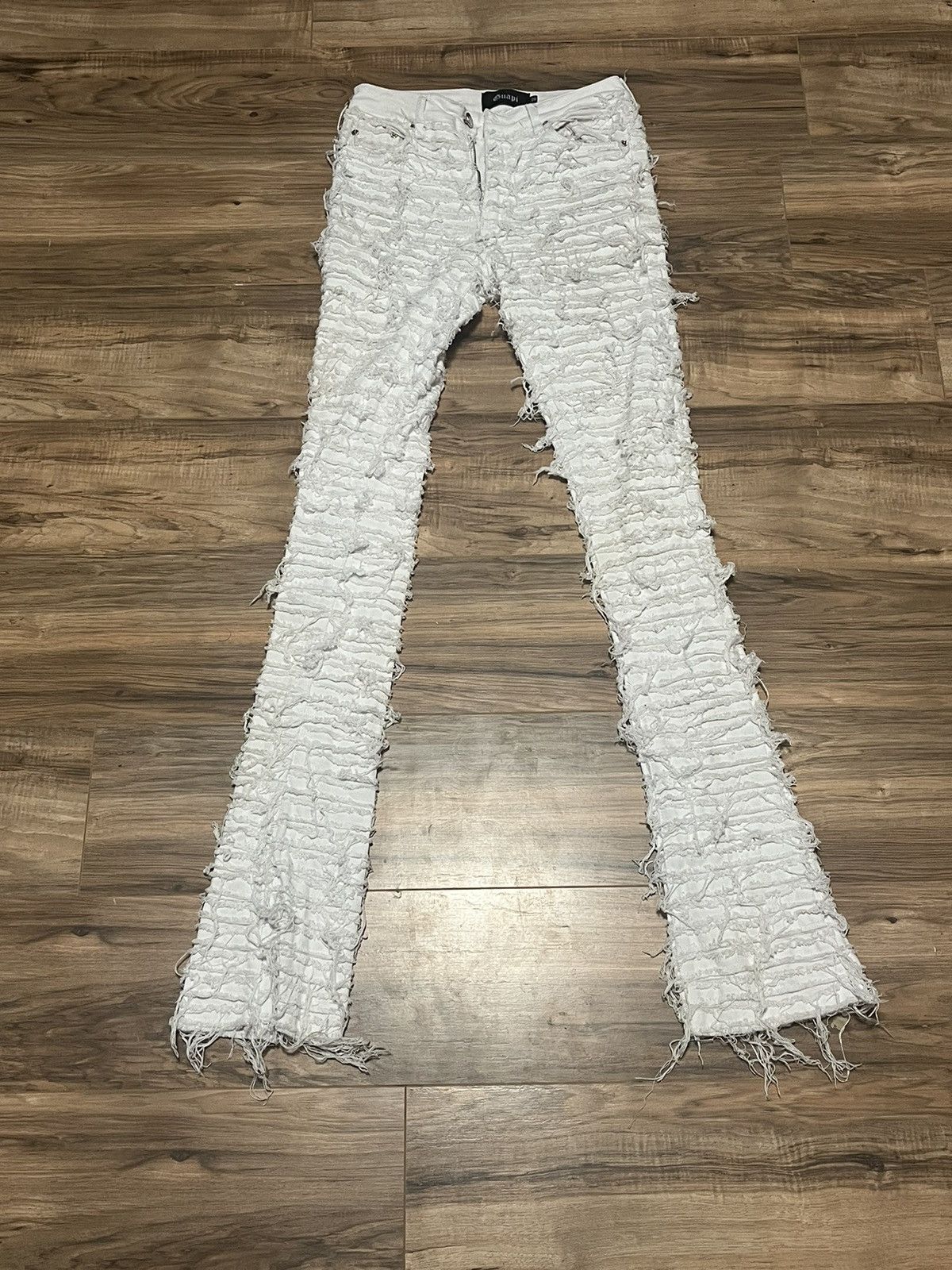 Custom Guapi Stacked Jeans Grailed