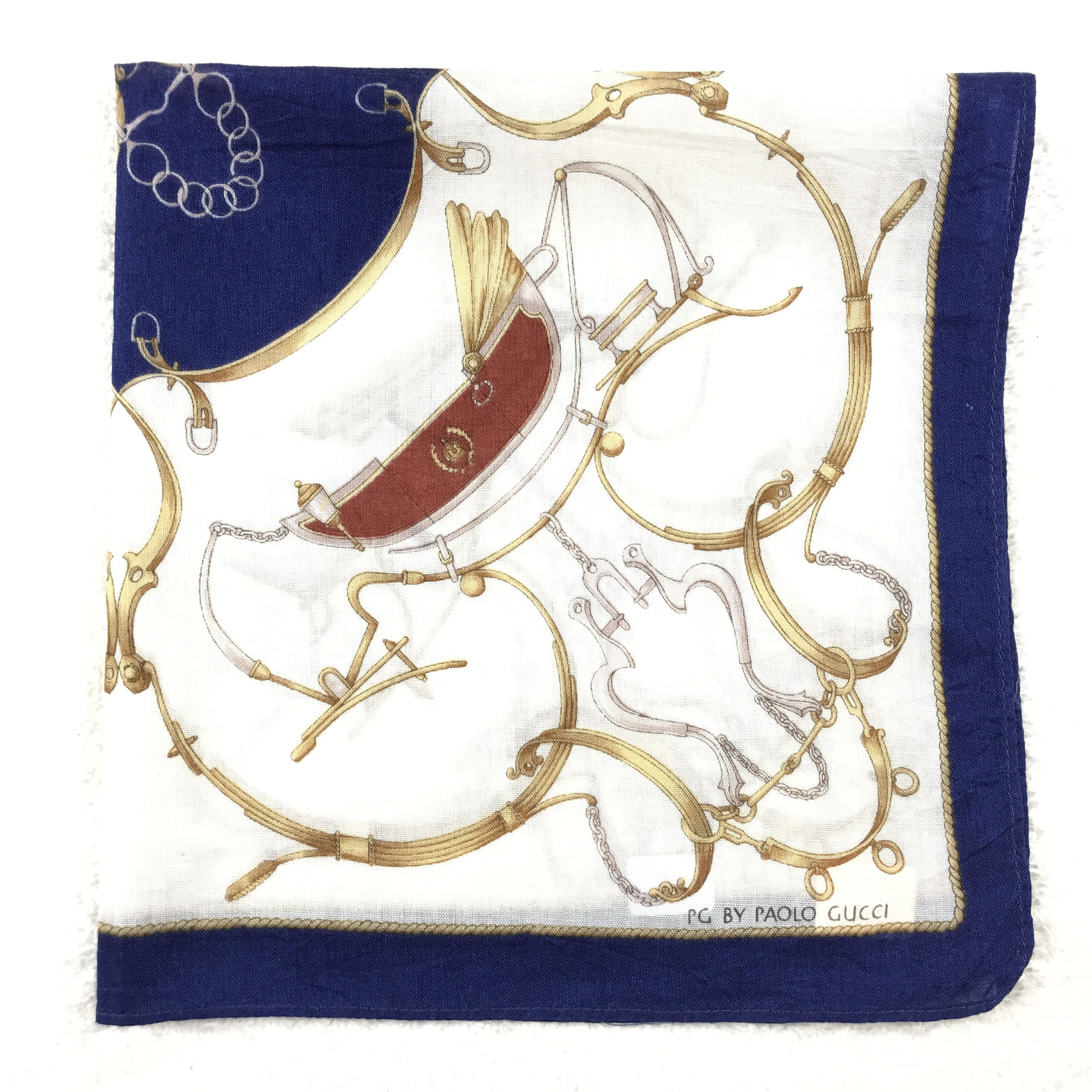 Paolo Gucci × Vintage Vintage Paolo Gucci Bandana Neckerchief Handkerchief Size ONE SIZE - 2 Thumbnail