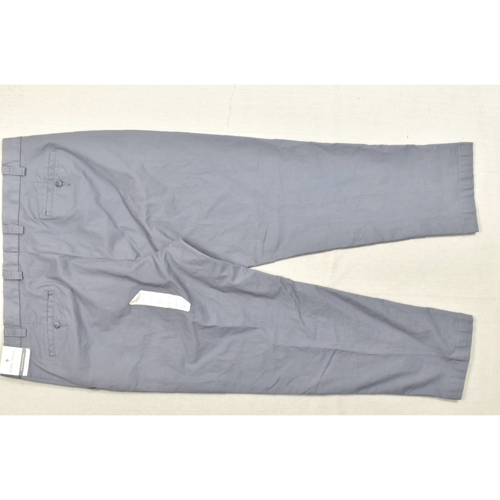Vintage Oak Hill Men's Chino Pants Straight Fit Stretch Cotton Size 44x32 Dark Grey New Size US 44 / EU 60 - 8 Thumbnail