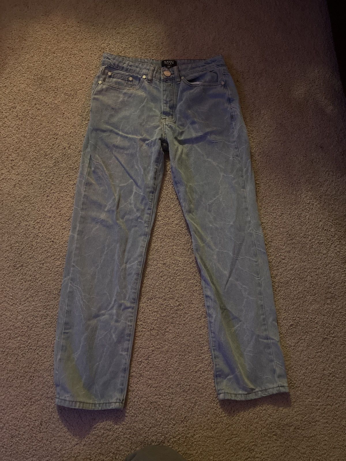 Vintage Blue 28 X 28 Work Jeans Size US 28 / EU 44 - 1 Thumbnail