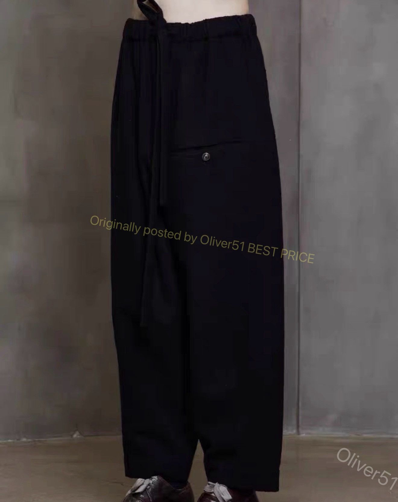 Ziggy Chen Ziggy Chen 22AW Illusion Cashmere Pants YYYY17/2610 Size US 28 / EU 44 - 6 Thumbnail