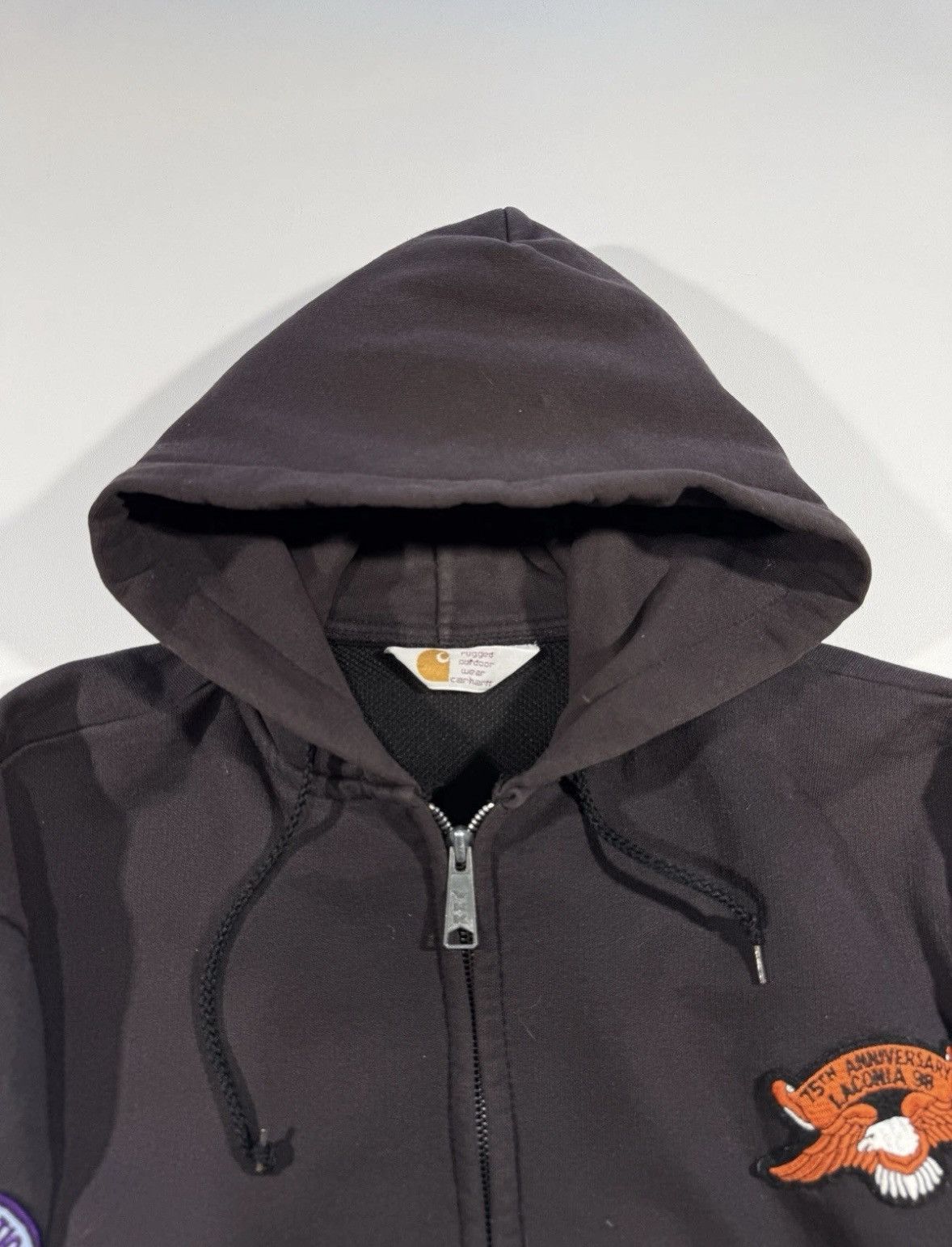 Carhartt Vintage 90s Carhartt Zip Hoodie Mens XL Thermal Lined Patch Size US XL / EU 56 / 4 - 9 Thumbnail