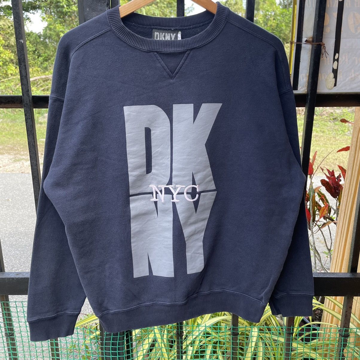 DKNY 🔥VIntage 90s DKNY NYC Big Logo Crewneck Jumper Sweatshirts Size US M / EU 48-50 / 2 - 5 Thumbnail