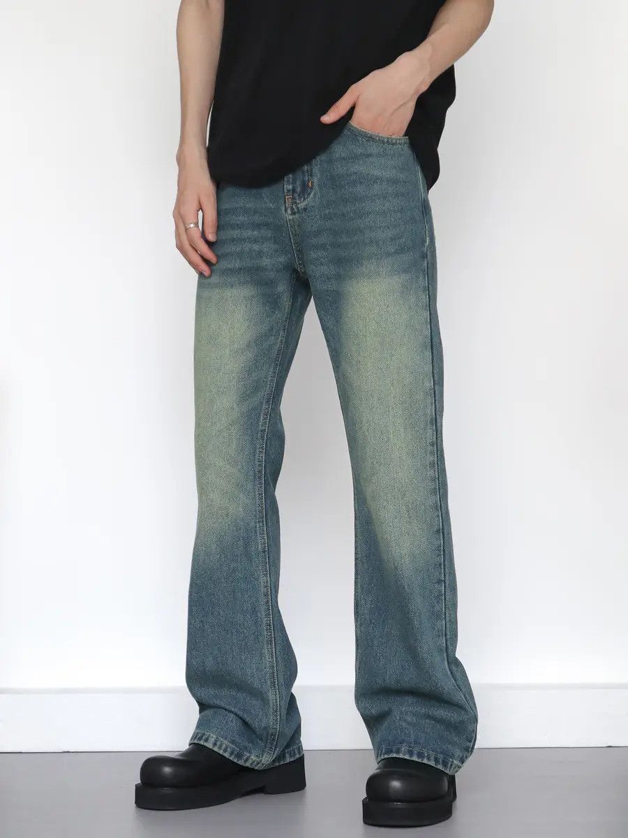 Japanese Brand × Jean Retro casual straight leg micro flared jeans Size US 30 / EU 46 - 2 Thumbnail
