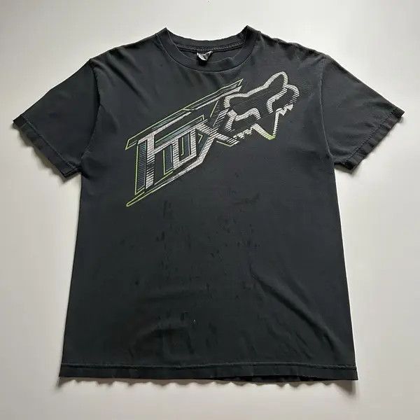 Fox Racing Vintage 2000s Fox Racing Graphic T Shirt Medium Black Rare Size US M / EU 48-50 / 2 - 1 Thumbnail