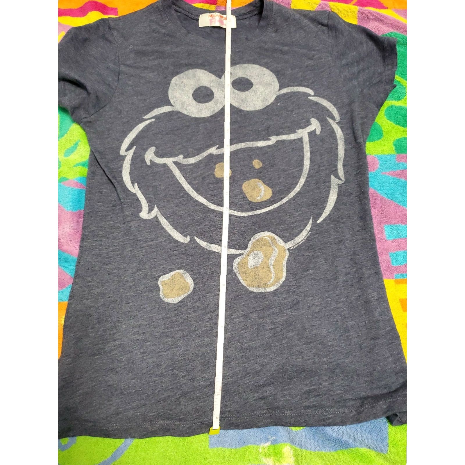 Vintage Mighty Fine Cookie Monster Sesame Street Graphic Short Sleeve T-Shirt M Women Blue Size M / US 6-8 / IT 42-44 - 8 Thumbnail