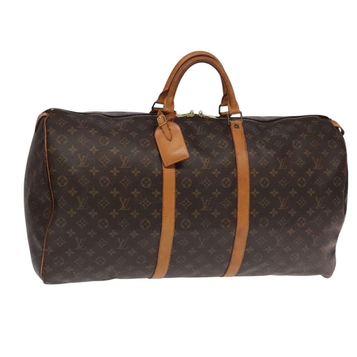 Louis Vuitton Keepall 60 Brown Canvas Travel Bag (Pre-Owned) Size ONE SIZE - 1 Thumbnail