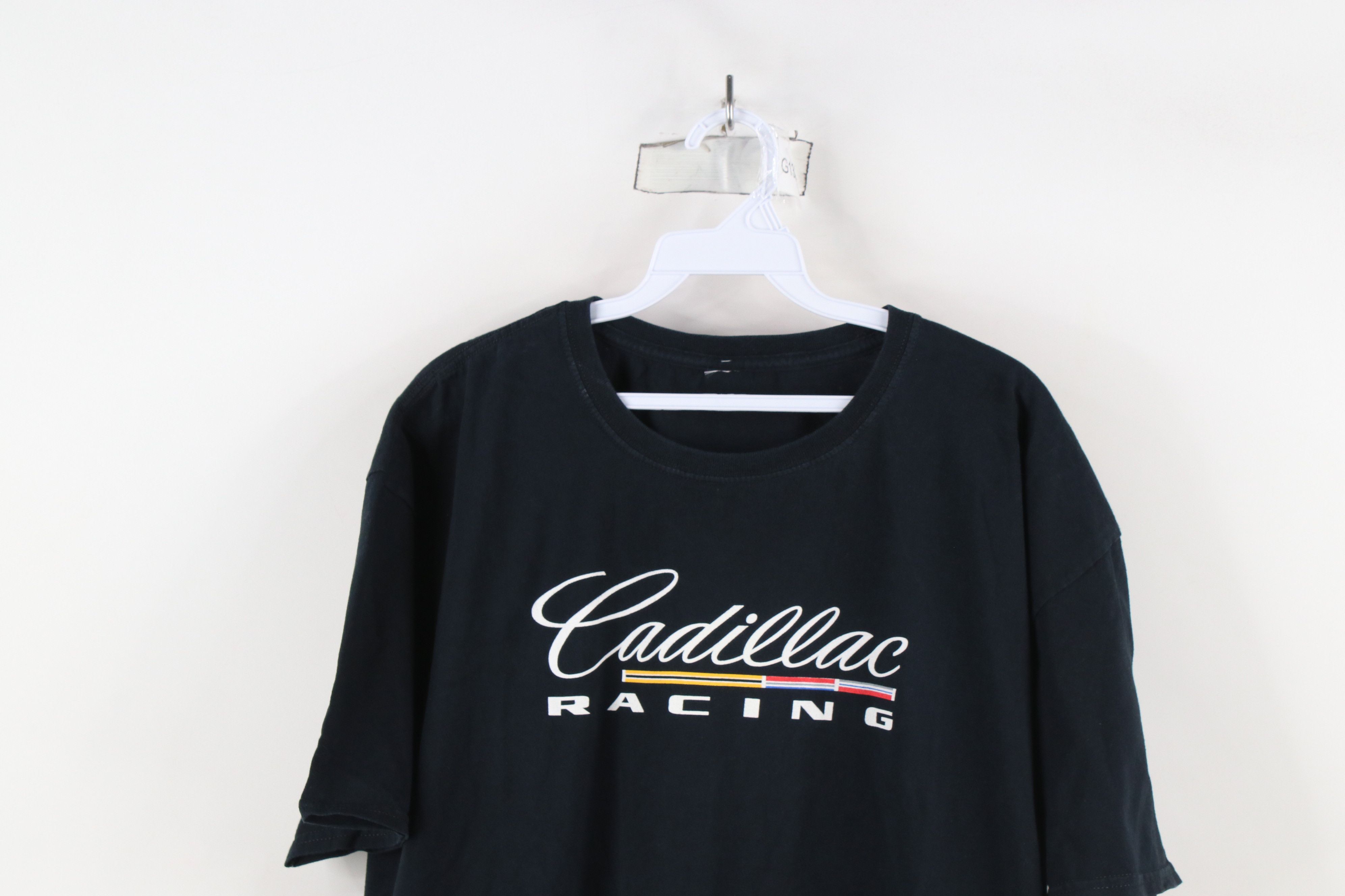 Vintage Vintage 90s Y2K Spell Out Cadillac Racing T-Shirt Black Size US XXL / EU 58 / 5 - 2 Thumbnail