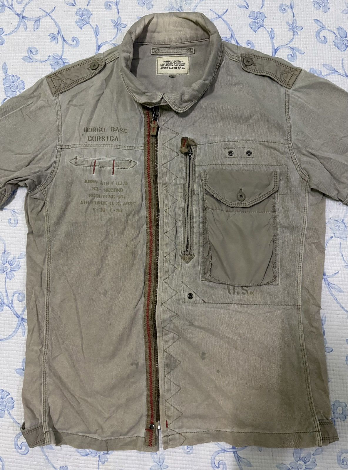 Avirex Avirex Military Zipper Shirt Size US M / EU 48-50 / 2 - 4 Thumbnail