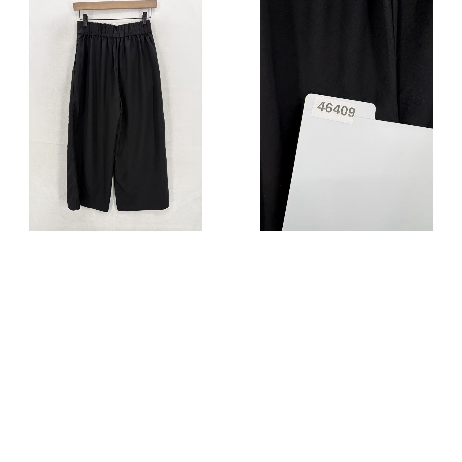 Madewell Madewell Pants Womens XS Black Wide-Leg Cropped Pull On Elastic Waist Casual Size 26" / US 2 / IT 38 - 9 Thumbnail
