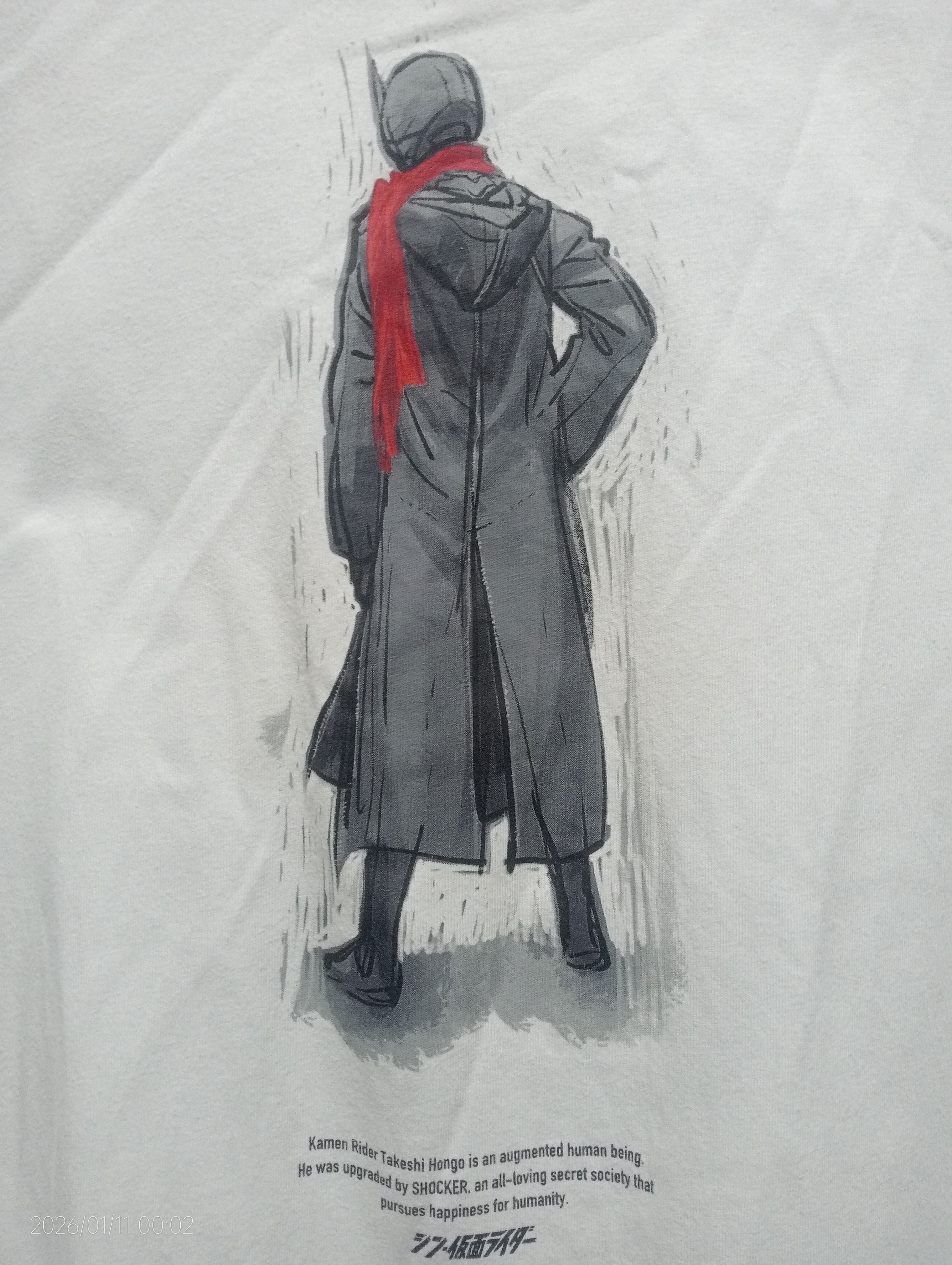 Anime Kamen Rider Takeshi Hongo Uniqlo Tee Very Rare Size US L / EU 52-54 / 3 - 2 Thumbnail