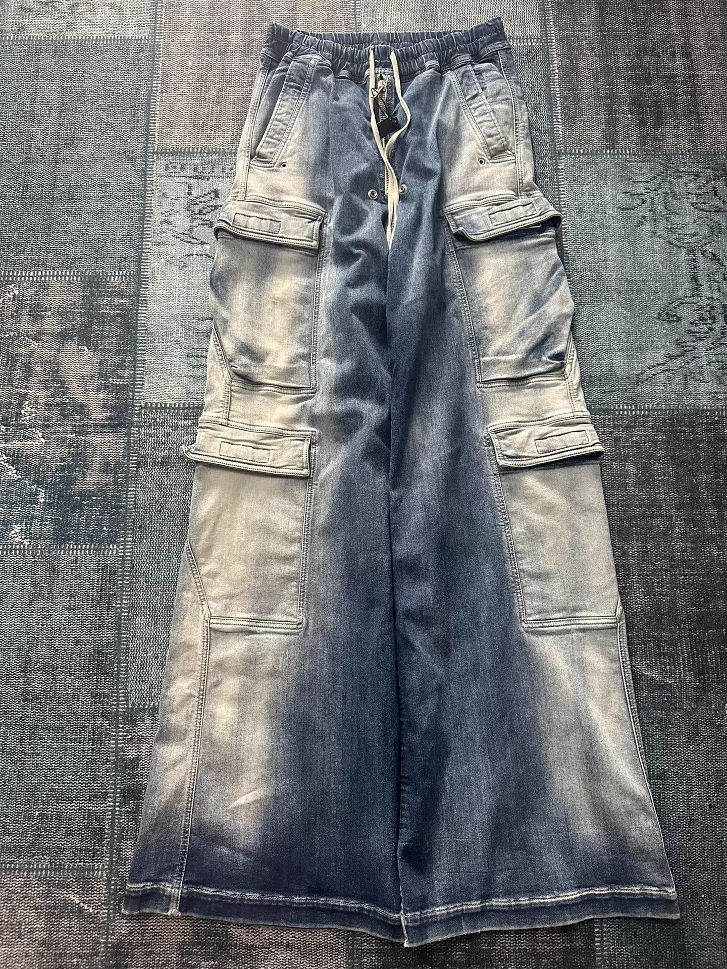 Rick Owens Rick Owens DRKSHDW 23ss Bela Cargo Gradient Jeans M Size US 32 / EU 48 - 1 Thumbnail