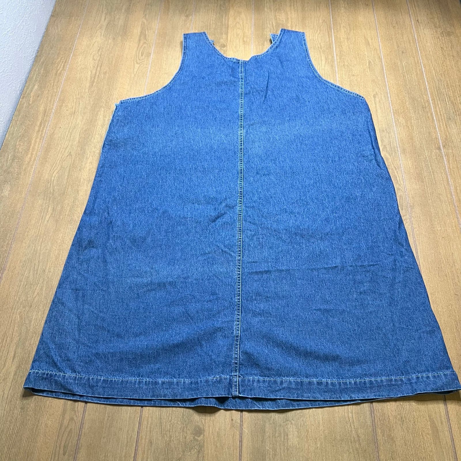 Big Dogs Vintage Big Dog Denim Embroidered Overall Dress Women 18/20 Size XXL / US 16-18 / IT 52-54 - 13 Thumbnail