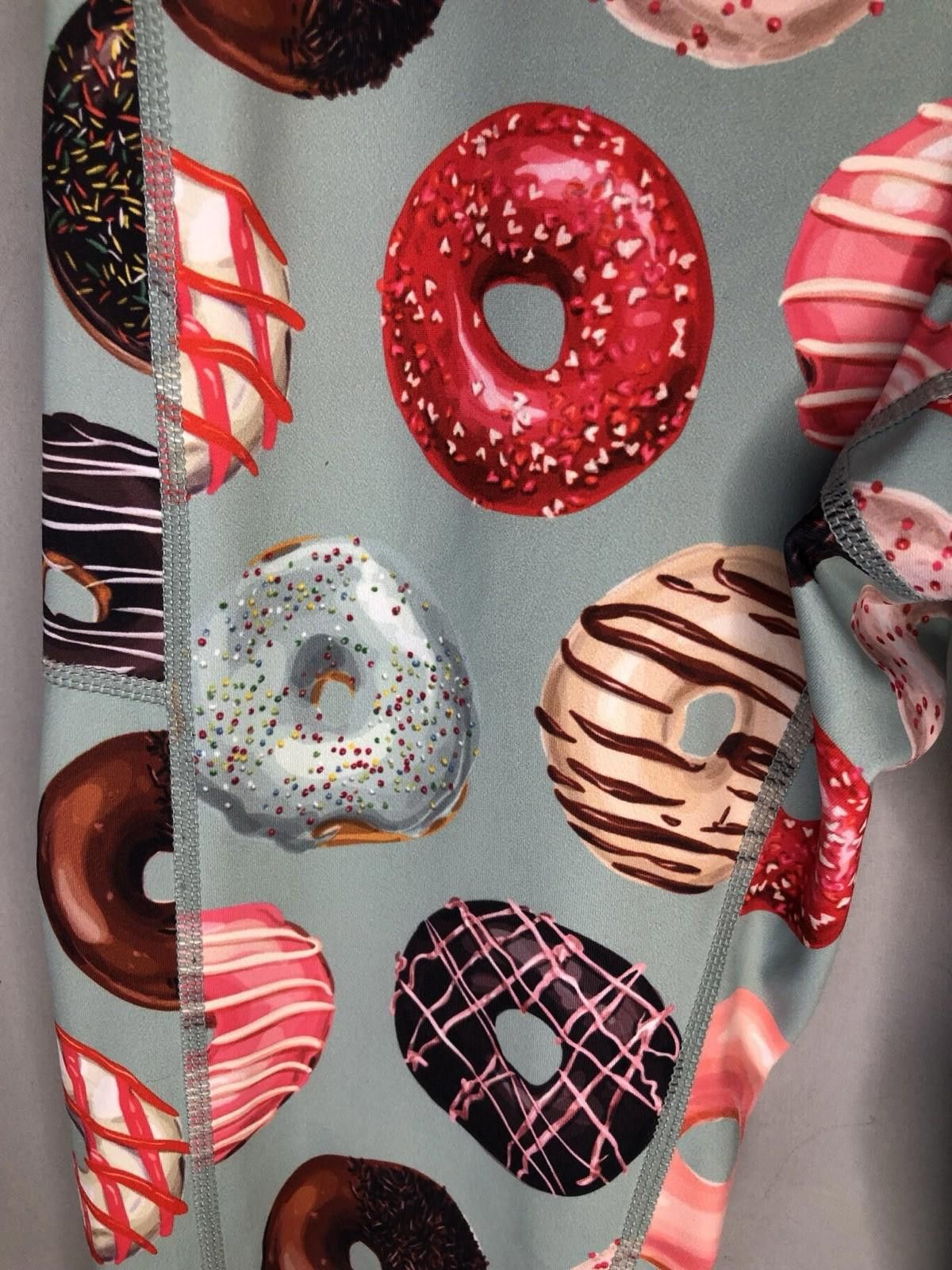 Other Muscles+Donuts Athletic Leggings Multicolor Quality sz L Size 36" / US 14 / IT 50 - 3 Thumbnail