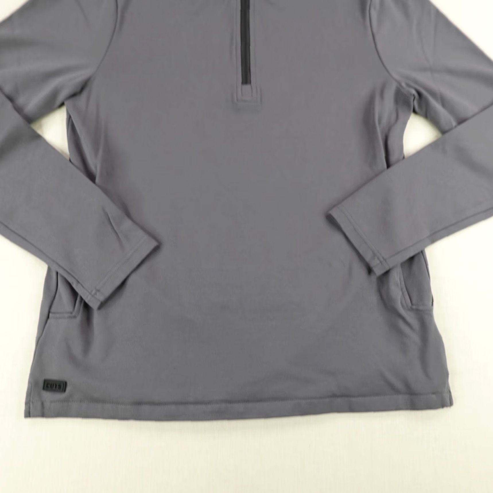 Cuts CUTS Pullover Shirt Mens Medium Gray 1/4 Zip Performance Athletic Stretch Lightweight Mock Neck Crewneck Sportswear Mens Size US M / EU 48-50 / 2 - 3 Thumbnail