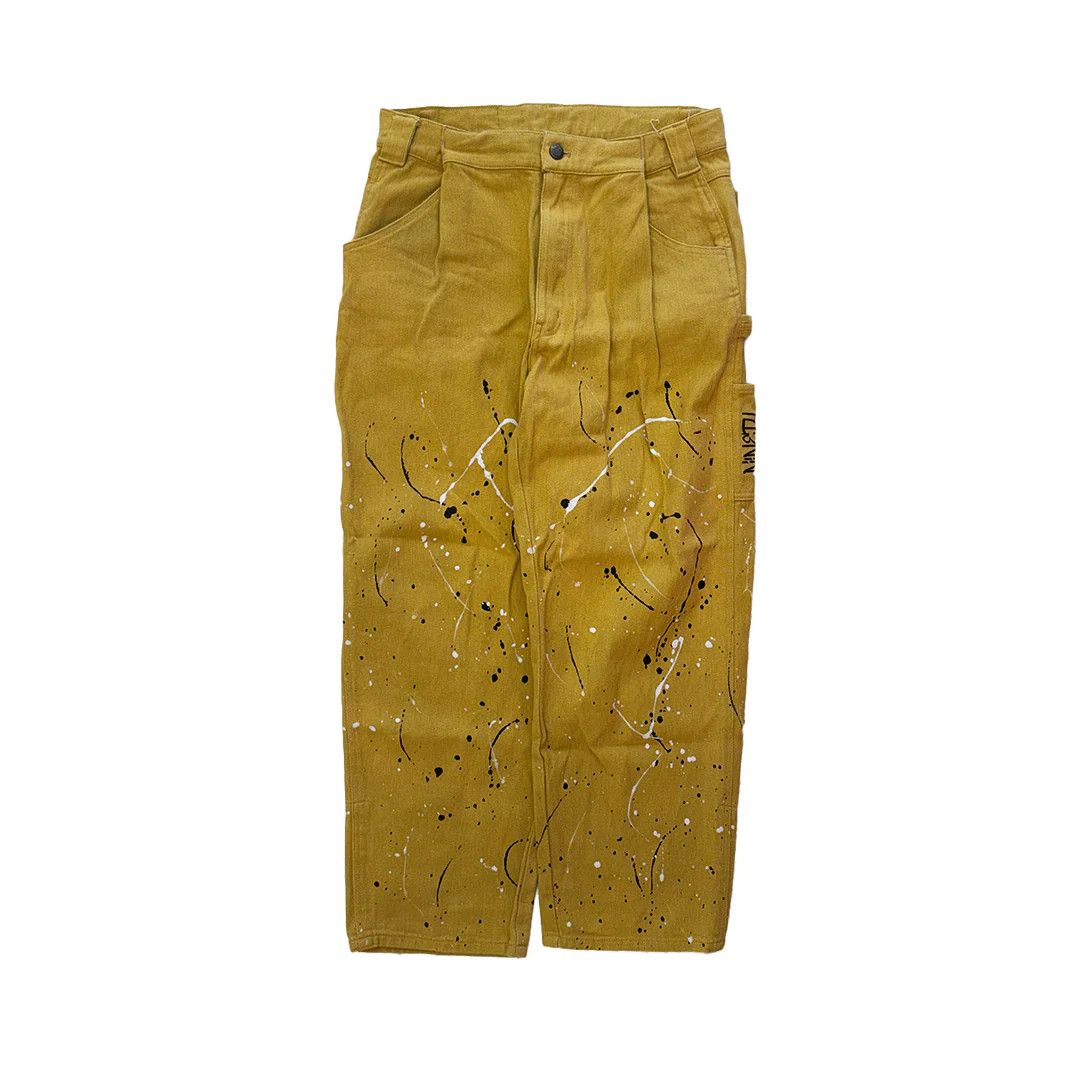 Other 9090 Painters Wide Mustard Pants (L) Size US 34 / EU 50 - 2 Thumbnail