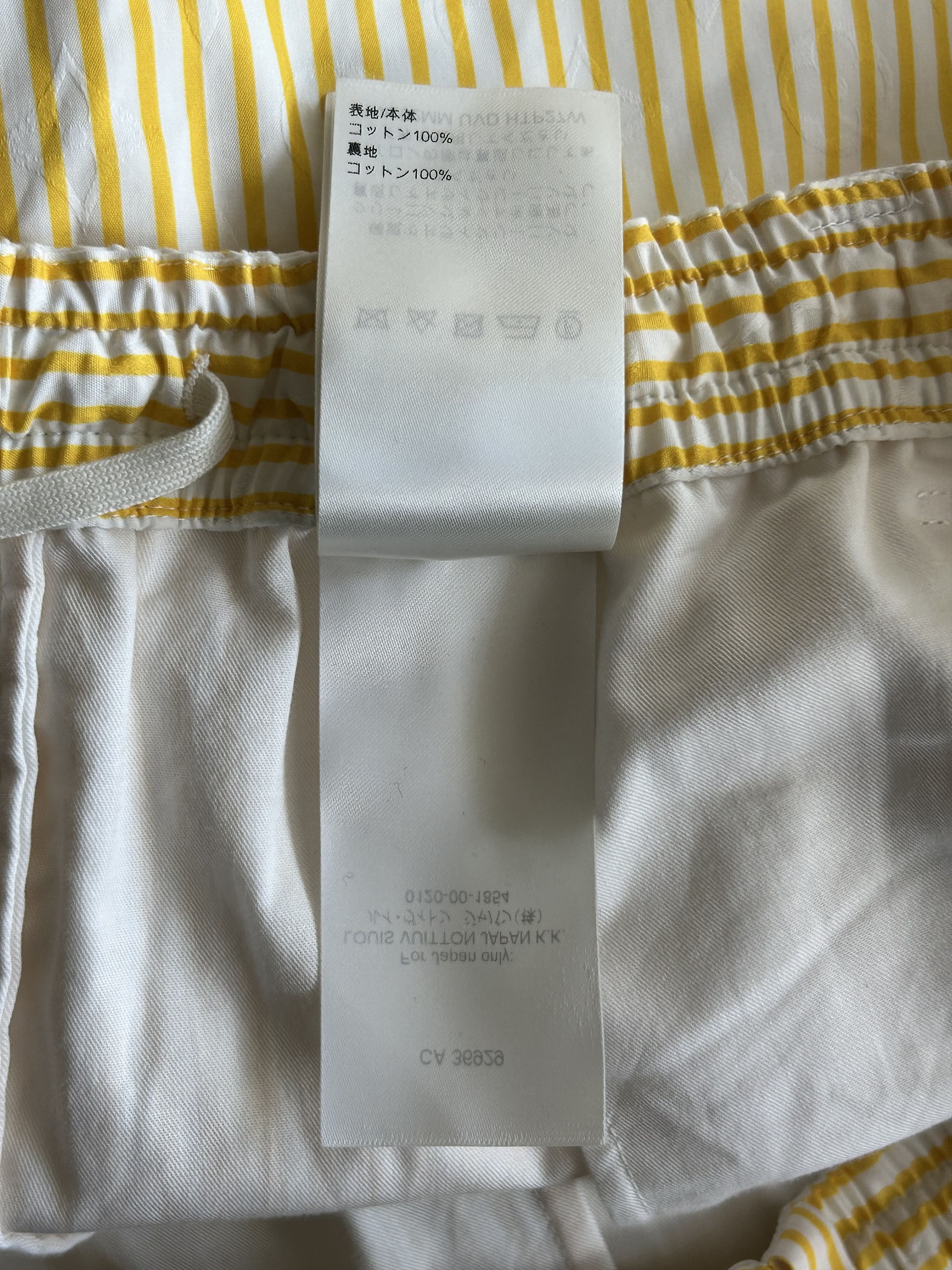 Louis Vuitton Louis Vuitton Yellow & White Striped Monogram Pants Size US 42 / EU 58 - 8 Thumbnail