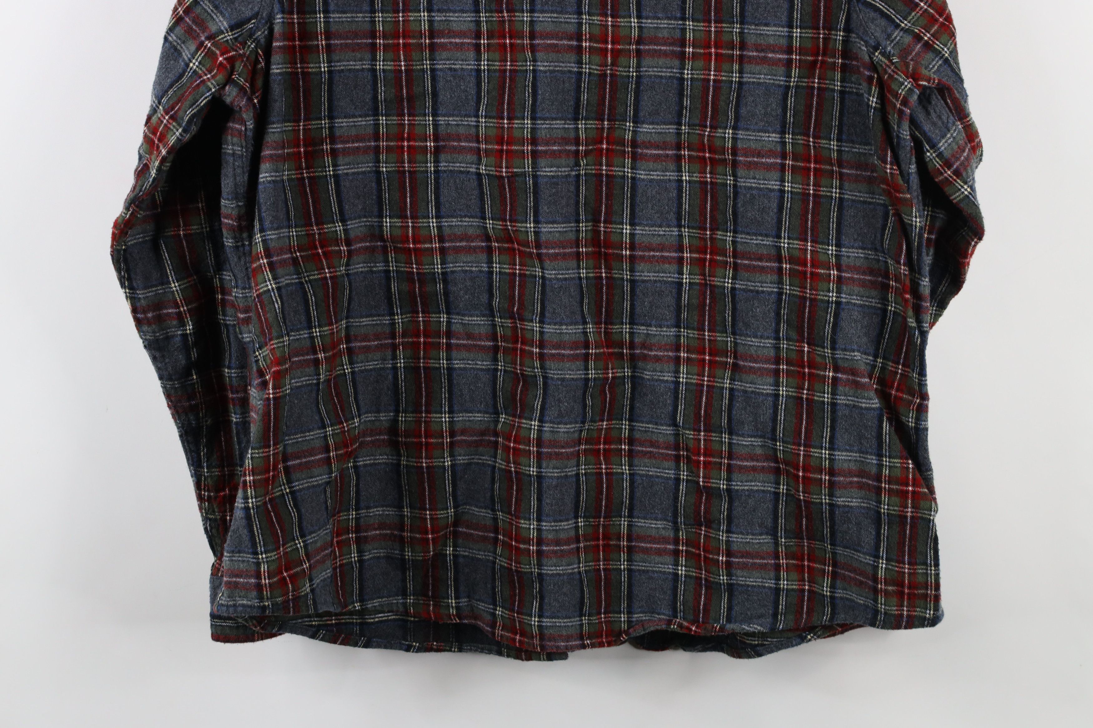 L.L. Bean Vintage LL Bean Fit Flannel Collared Button Shirt Plaid Size XL / US 12-14 / IT 48-50 - 10 Thumbnail