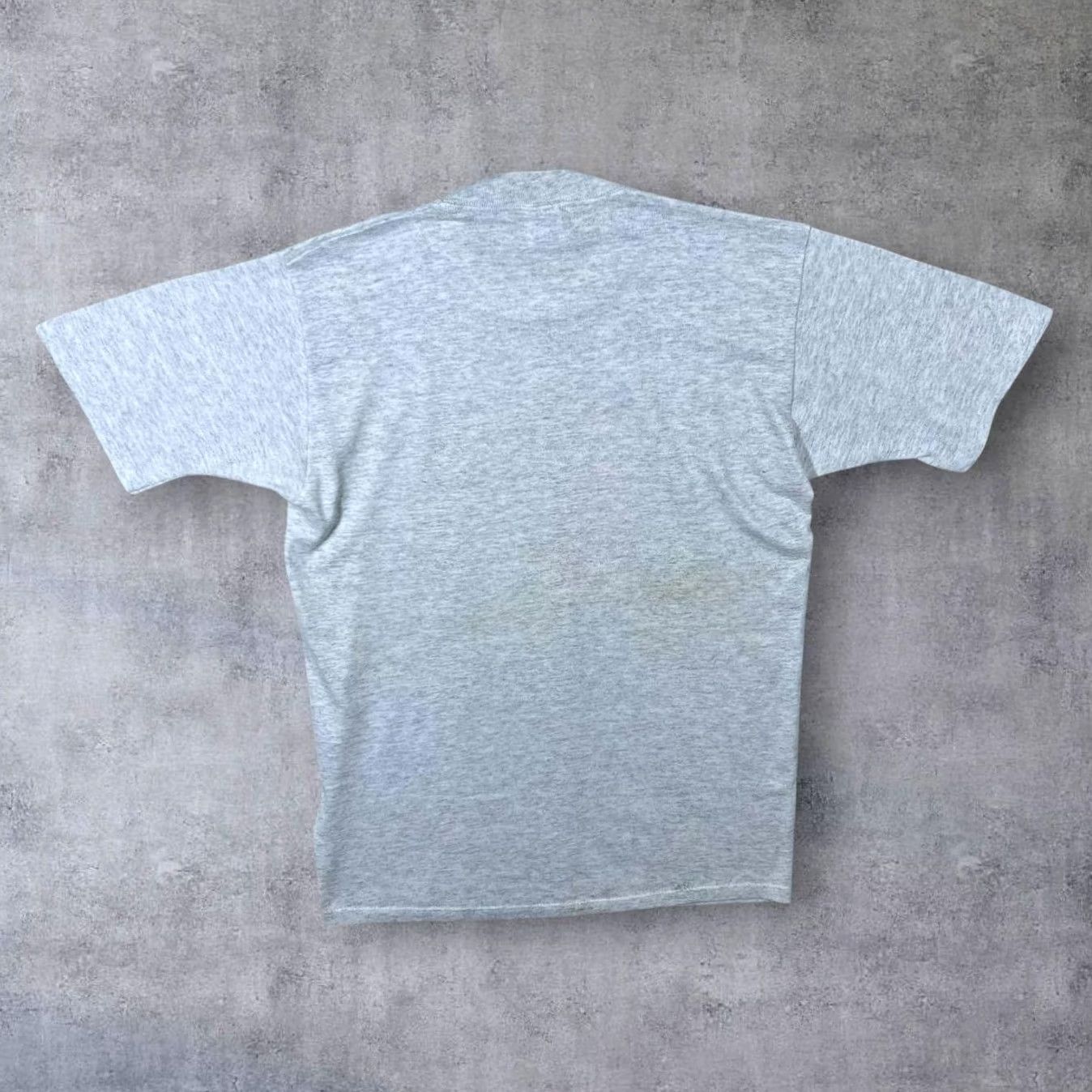 Jerzees VINTAGE Jerzees Cartoon Hunter Graphic T-Shirt Mens M Grey 90s Stitch Single Stitch Size US M / EU 48-50 / 2 - 2 Thumbnail