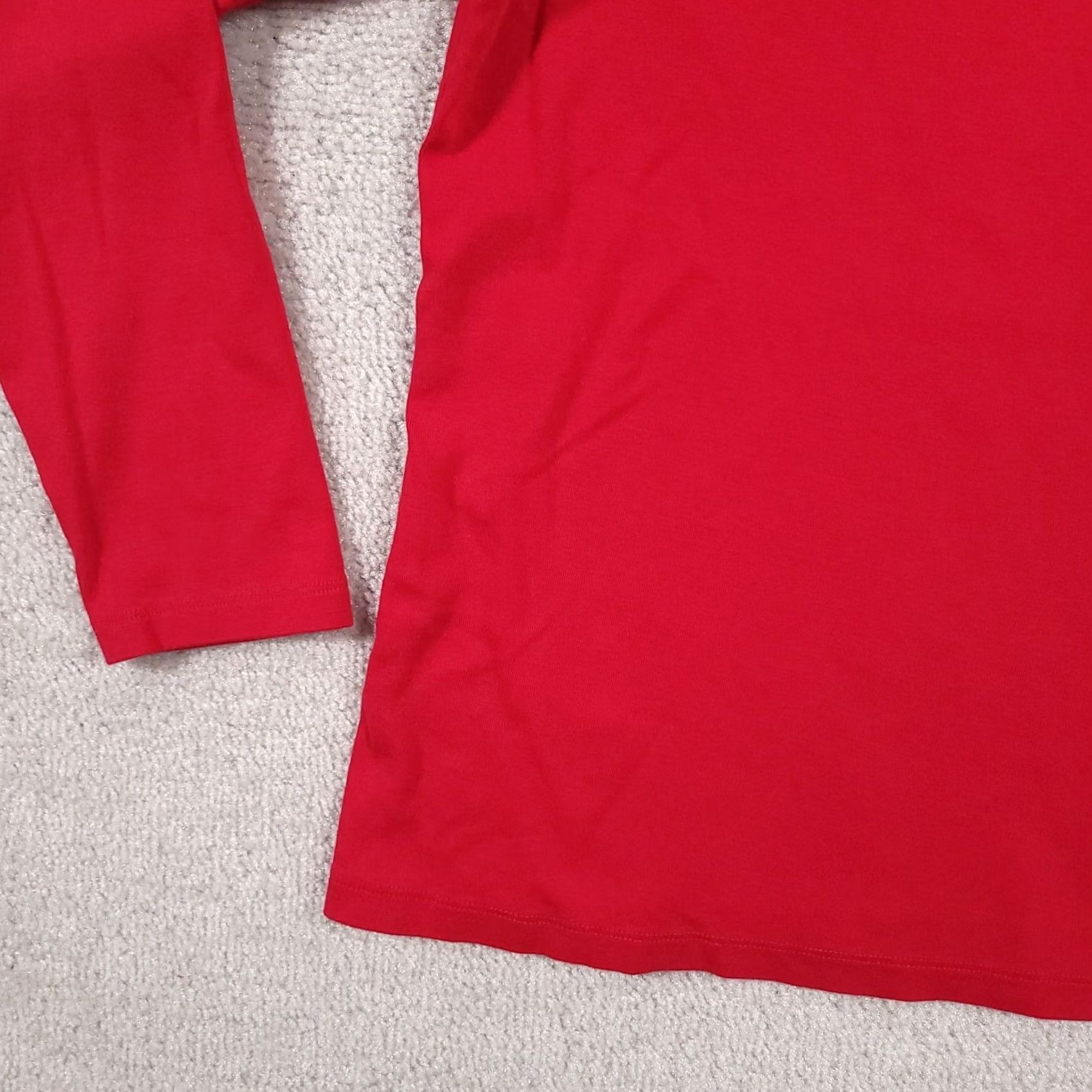 Vintage Christopher & Banks Women’s L Red Long Sleeve Turtleneck Shirt Layer Your Look Size L / US 10 / IT 46 - 4 Thumbnail