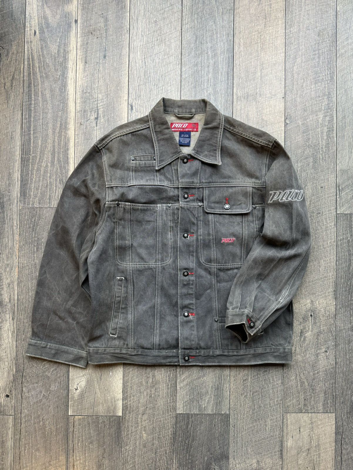 Vintage Vintage Y2K Paco Jeans Denim Black Jacket - Large Size US L / EU 52-54 / 3 - 4 Thumbnail