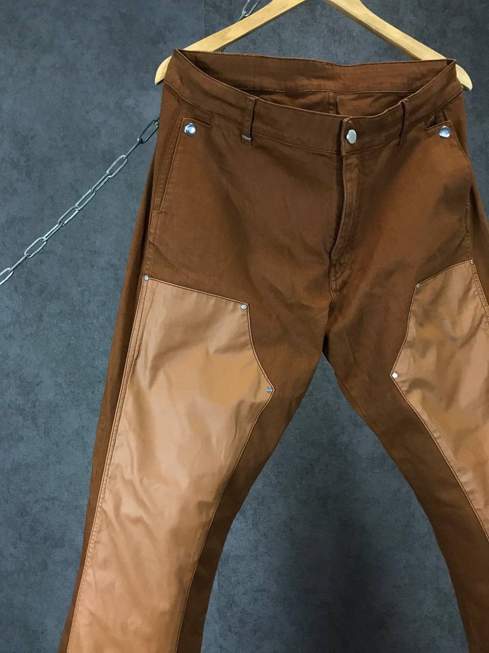 Other Flaneur Homme y2k avant garde double knee pants Size US 32 / EU 48 - 3 Thumbnail