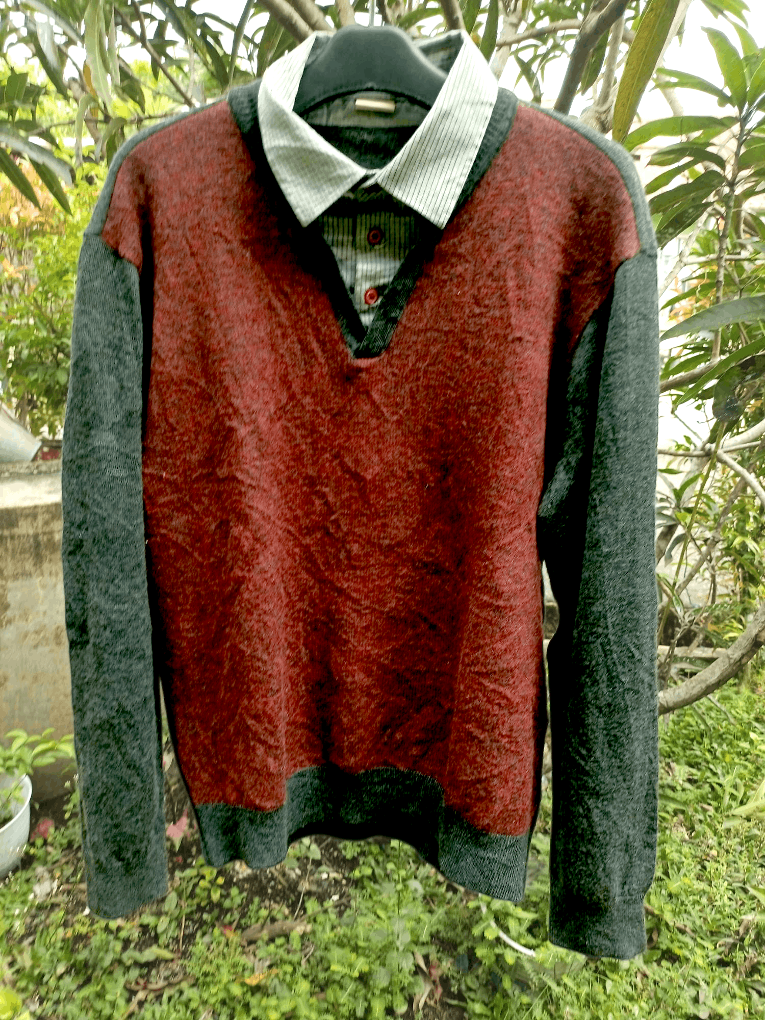 Japanese Brand Double Layer Parkland Light Knit Wear Size US L / EU 52-54 / 3 - 14 Thumbnail
