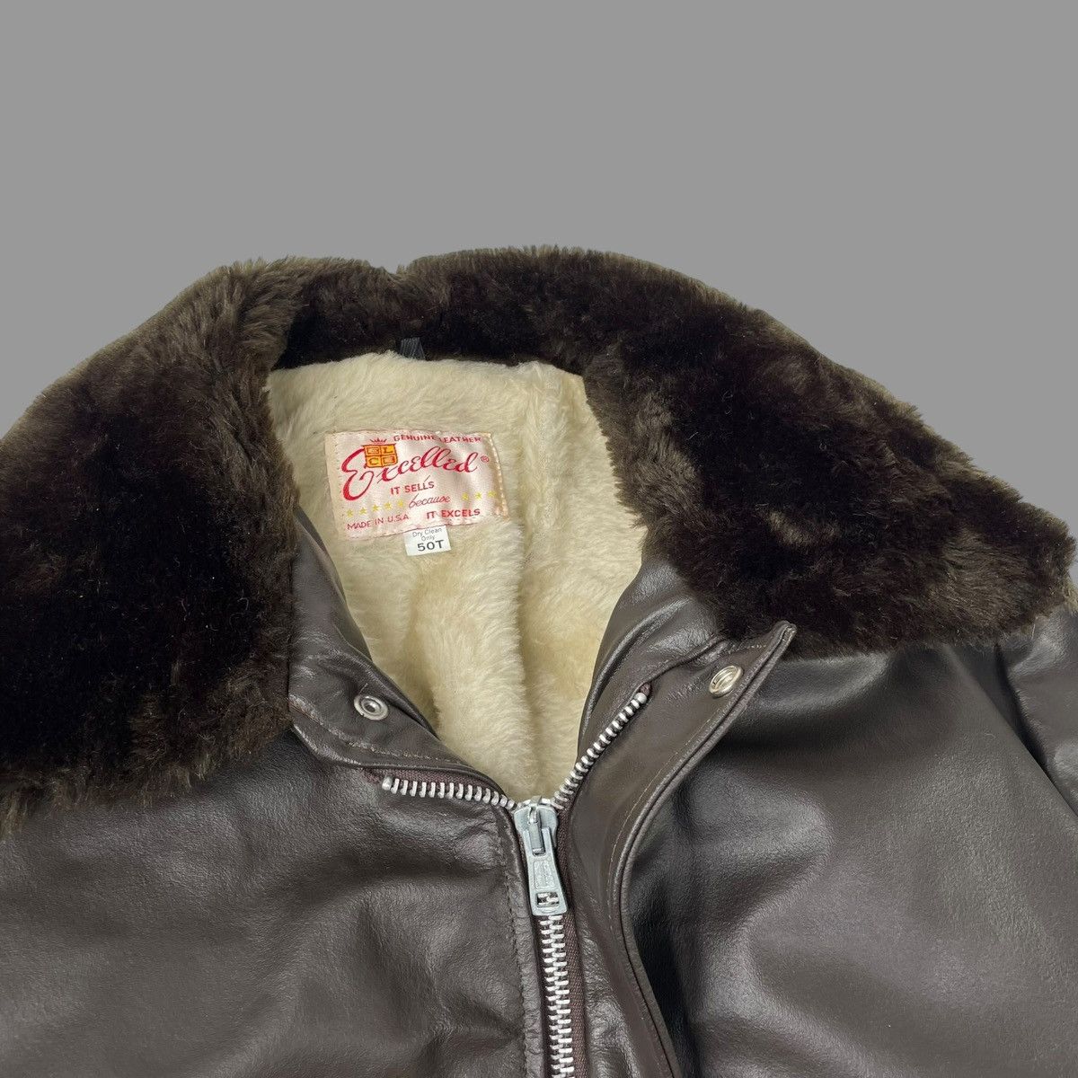 Vintage Vintage 1970s leather g1 leather sherpa jacket Size US XL / EU 56 / 4 - 6 Thumbnail