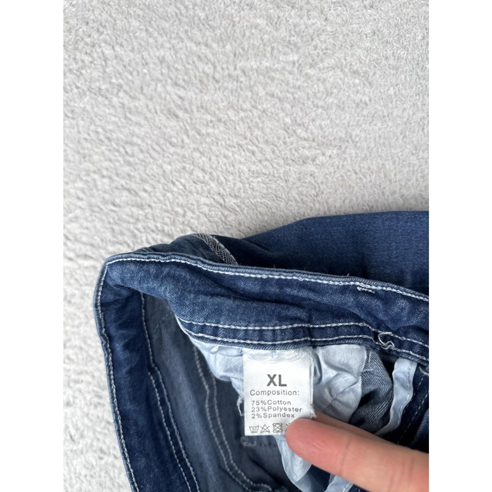 Denime Stretch Denim Jeans Women XL Blue Bootcut Mid Rise Casual Stretchy Comfort 30x29 Size 30" / US 8 / IT 44 - 6 Thumbnail