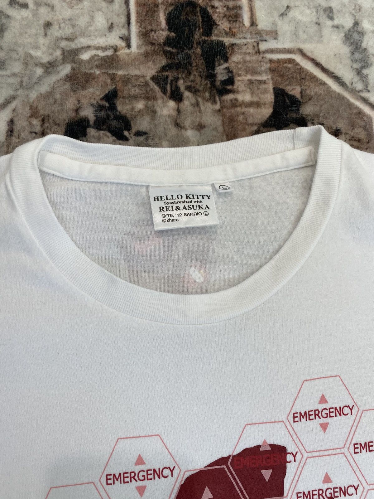 Anime Rare Evangelion X Hello Kitty Anime Tshirt Size US L / EU 52-54 / 3 - 4 Thumbnail