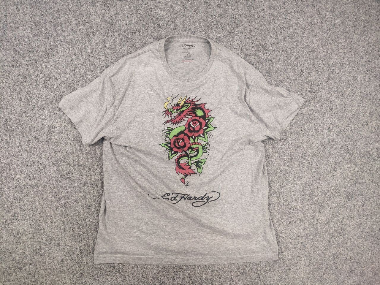 Ed Hardy Ed Hardy Vintage Y2K Style Dragon Japan Tattoo T Shirt Tee Size US M / EU 48-50 / 2 - 4 Thumbnail