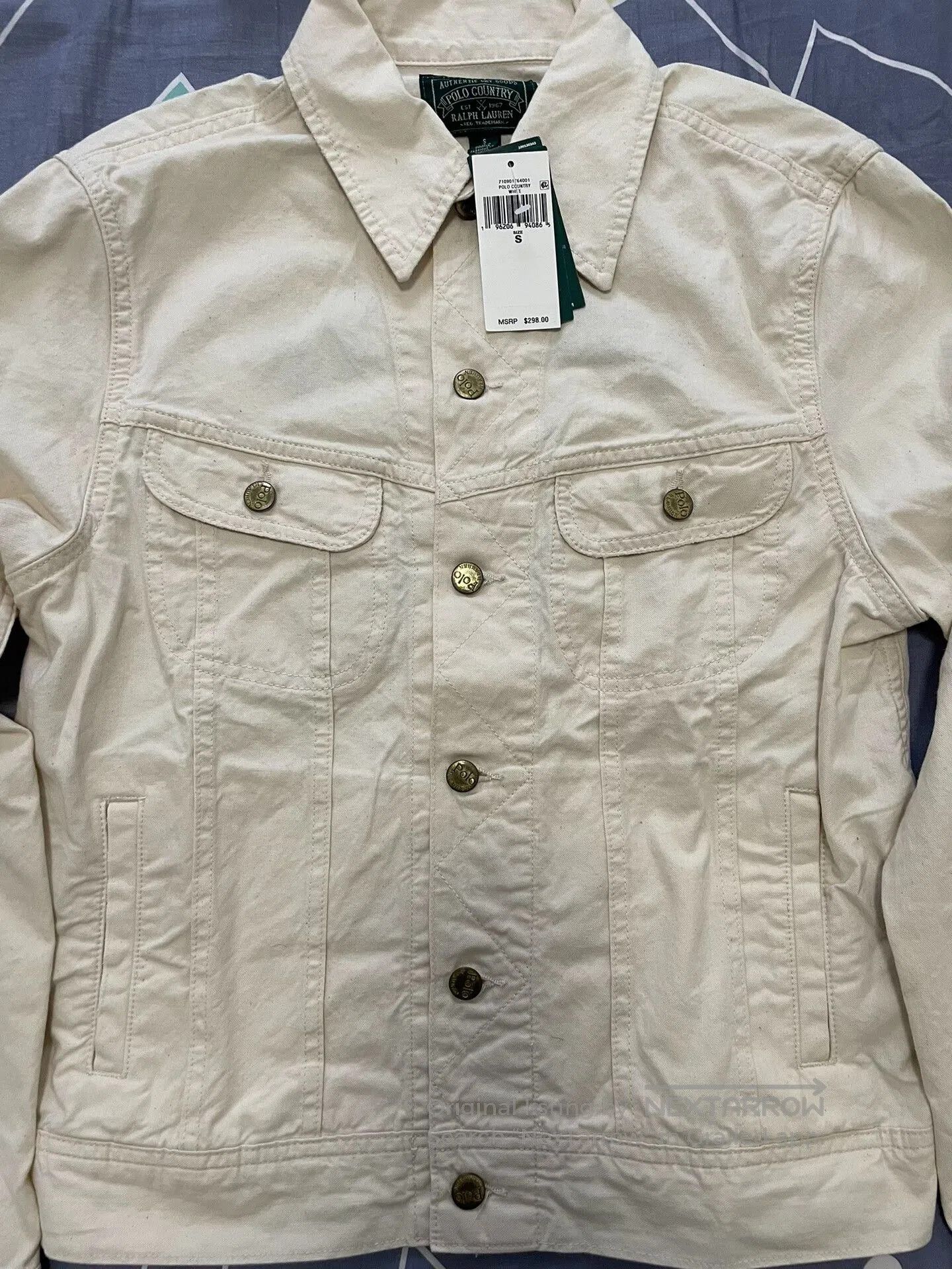 Polo Ralph Lauren Polo RL Bear Embroidery Denim Jacket. Size US S / EU 44-46 / 1 - 3 Thumbnail