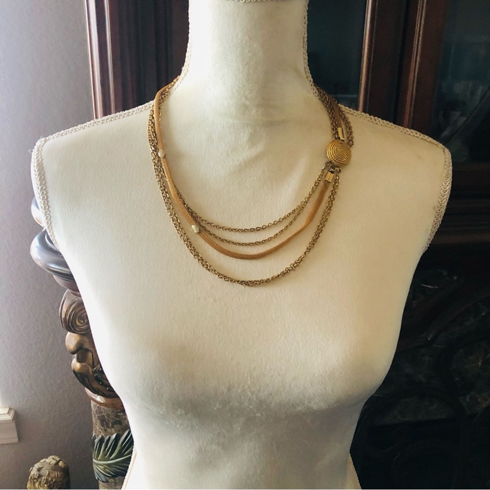 Vintage Vintage multi strand gold chain necklace Size ONE SIZE - 4 Thumbnail