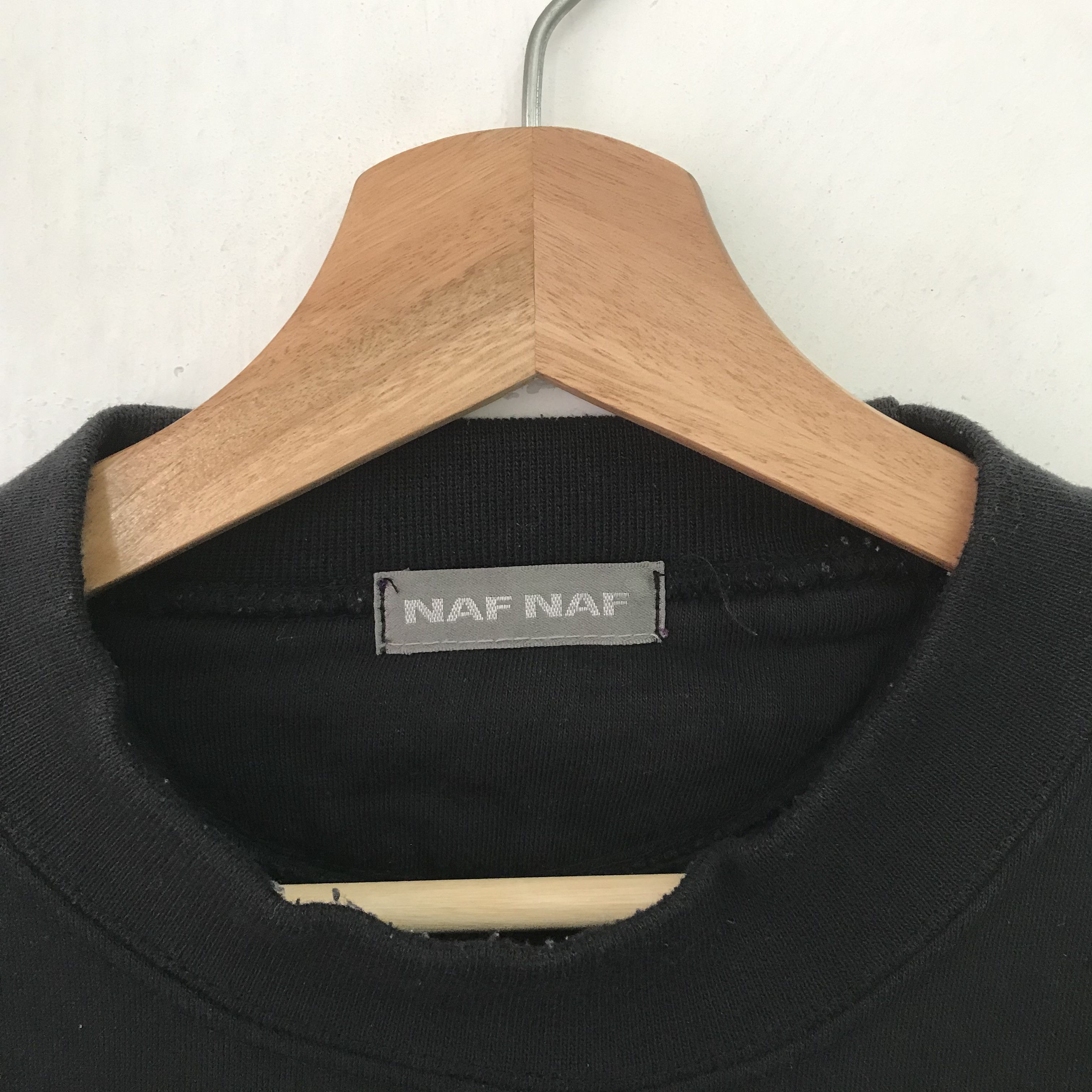 Vintage Vintage Naf Naf Collection Black Sweatshirt - 145 Size US XL / EU 56 / 4 - 6 Thumbnail