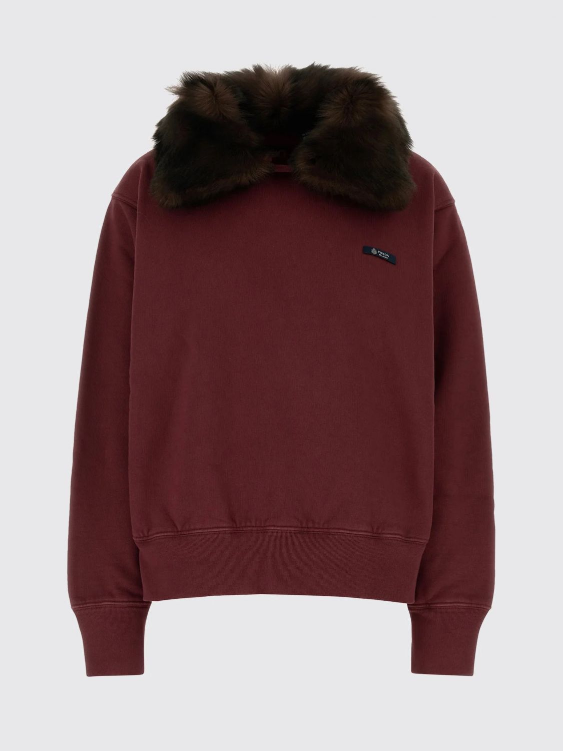 Prada Prada Sweatshirt Woman Burgundy Size M / US 6-8 / IT 42-44 - 1 Preview
