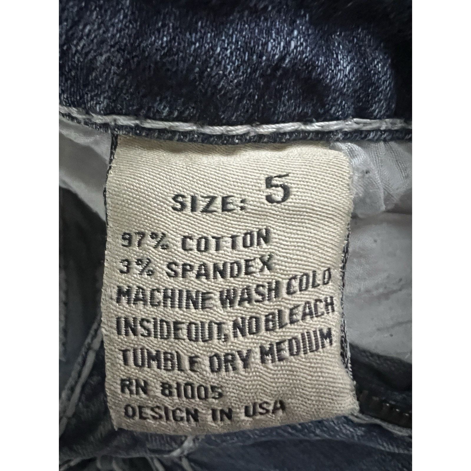 Vintage Vintage Flare Denim Jeans Sz 5 Flap Pockets Stretch 26x30 Size 26" / US 2 / IT 38 - 9 Thumbnail
