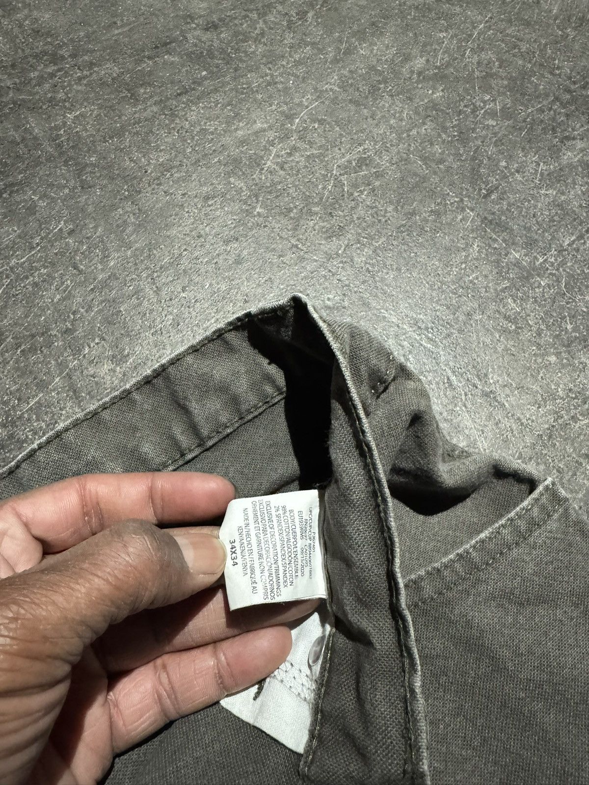 Dickies × Vintage Vintage Dickies Gray Carpenter Work Pants 34x34 Size US 34 / EU 50 - 8 Thumbnail
