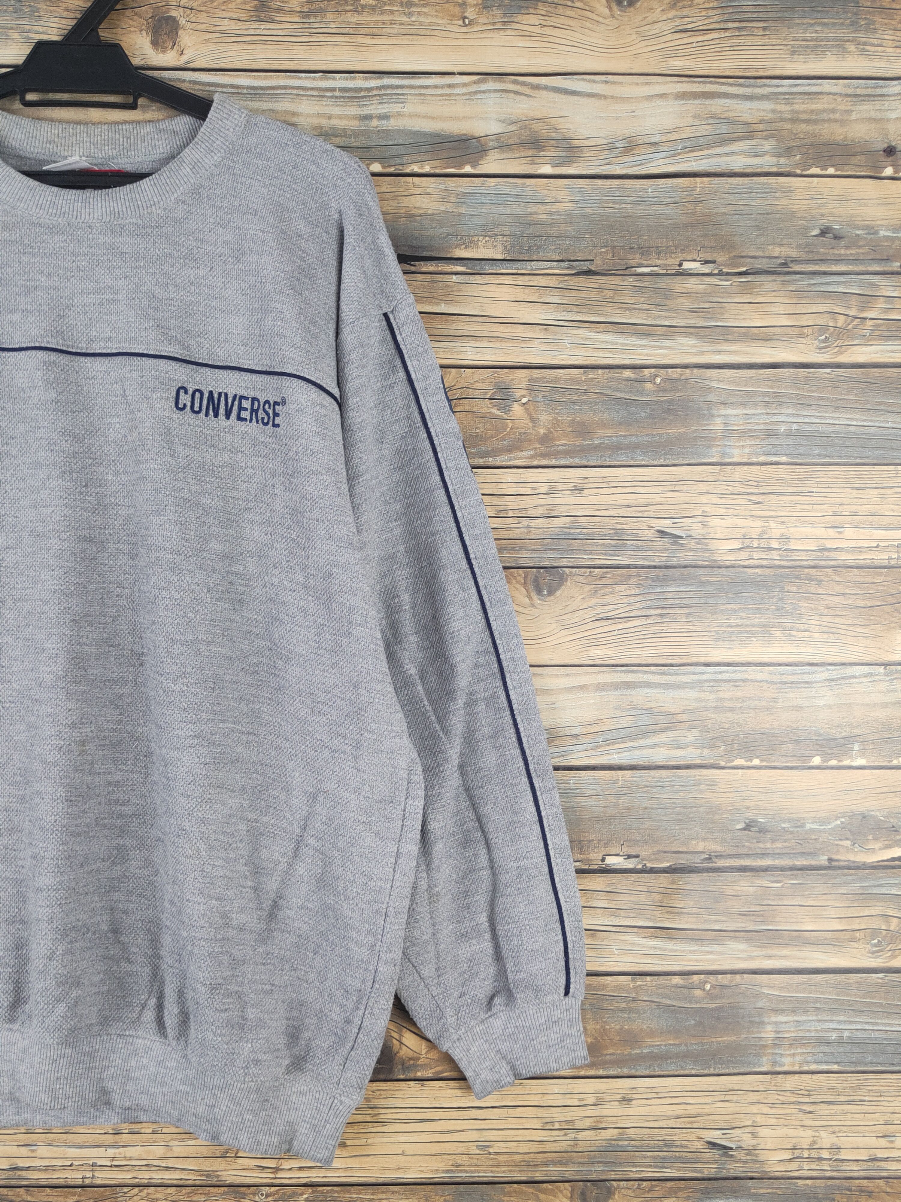 Converse × Vintage DL Converse Gray Sweatshirts #779 Size US L / EU 52-54 / 3 - 6 Thumbnail